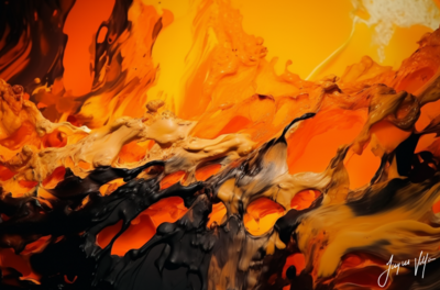 Volcanic Eruption - Lava Canvas Design