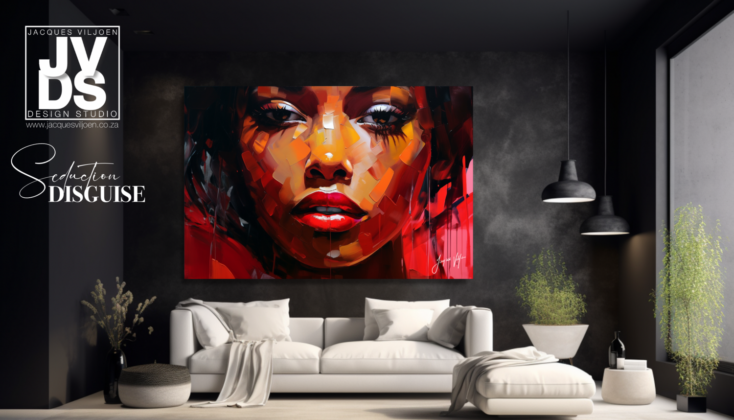 African Seduction Disguise - Abstract African Canvas Design
