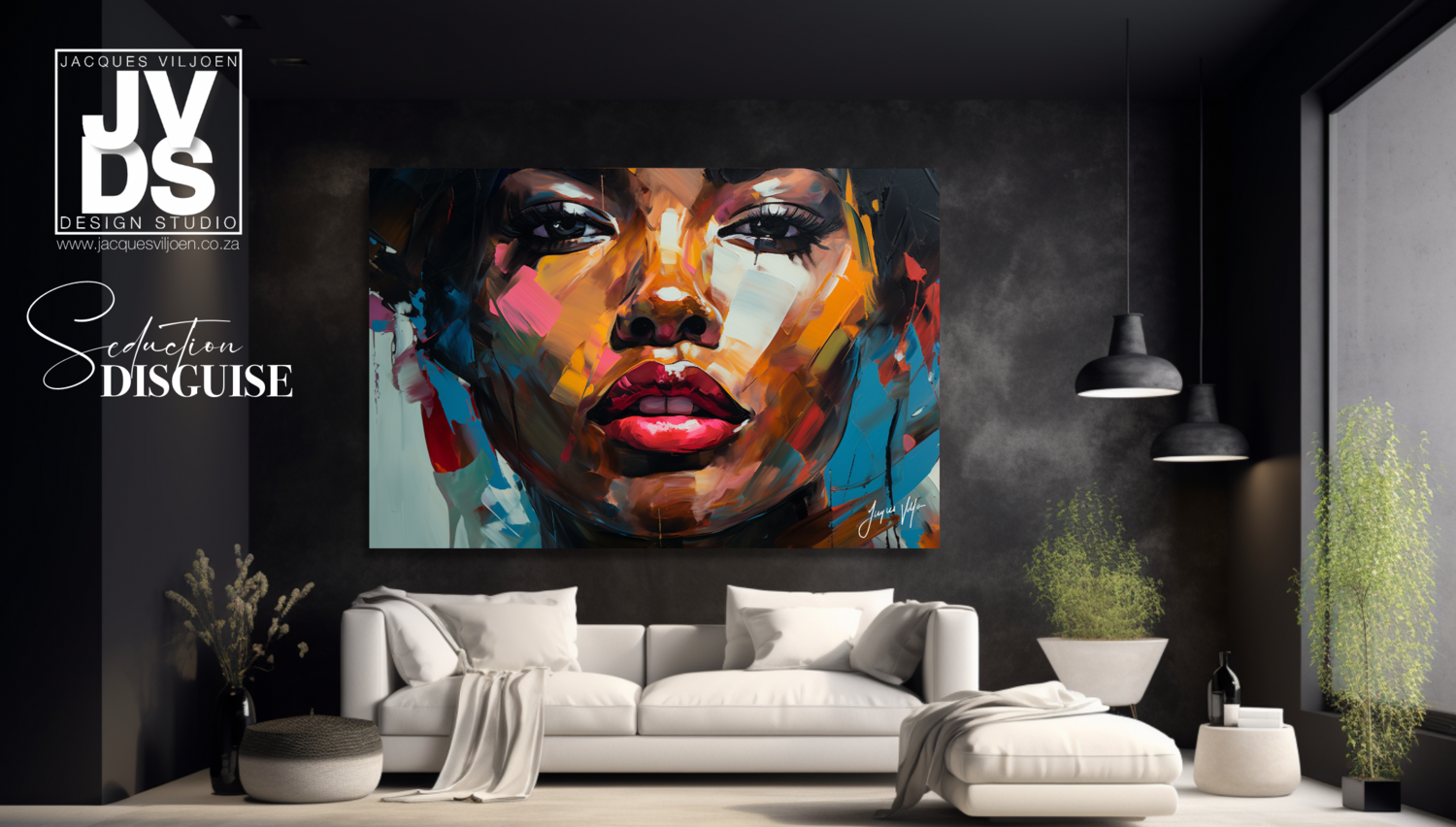 African Seduction Disguise - Abstract African Canvas Design