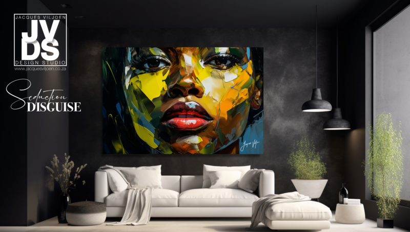African Seduction Disguise - Abstract African Canvas Design