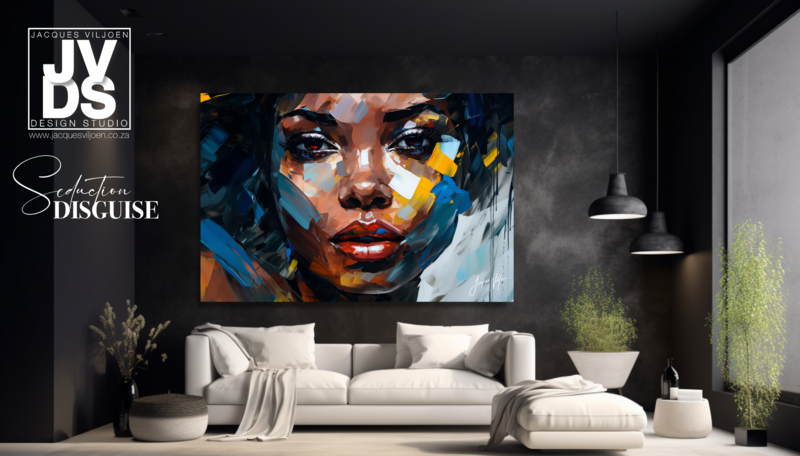 African Seduction Disguise - Abstract African Canvas Design