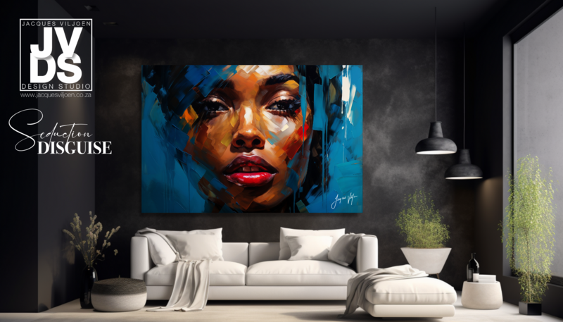 African Seduction Disguise - Abstract African Canvas Design