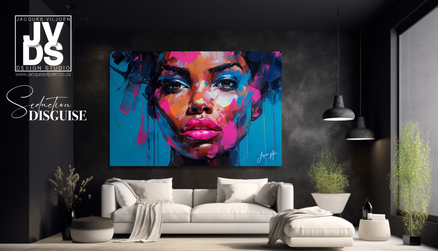 African Seduction Disguise - Abstract African Canvas Design