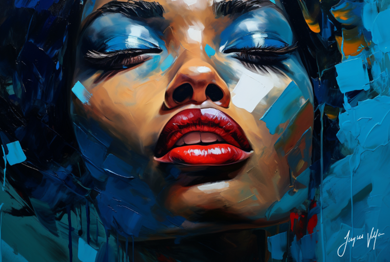 African Seduction Disguise - Abstract African Canvas Design