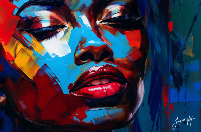 African Seduction Disguise - Abstract African Canvas Design