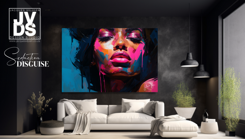 African Seduction Disguise - Abstract African Canvas Design