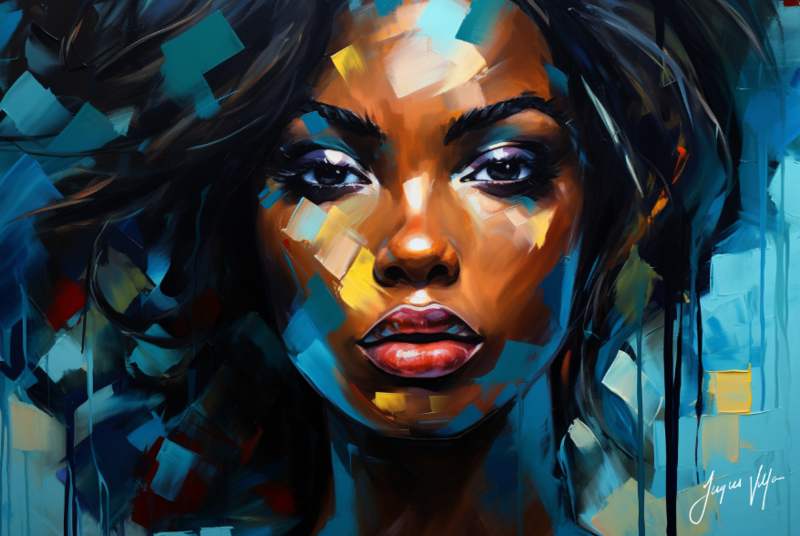African Seduction Disguise - Abstract African Canvas Design