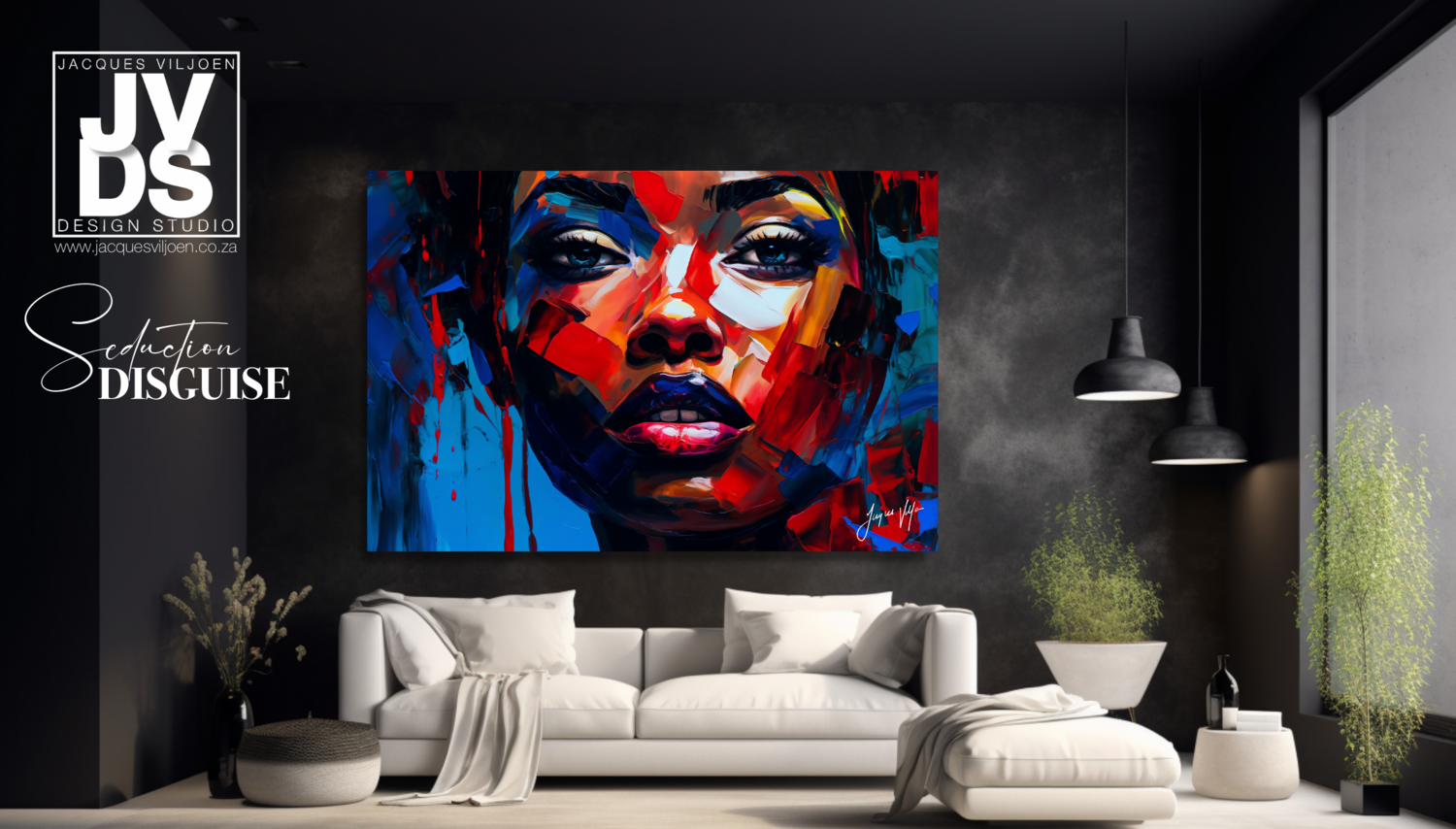 African Seduction Disguise - Abstract African Canvas Design