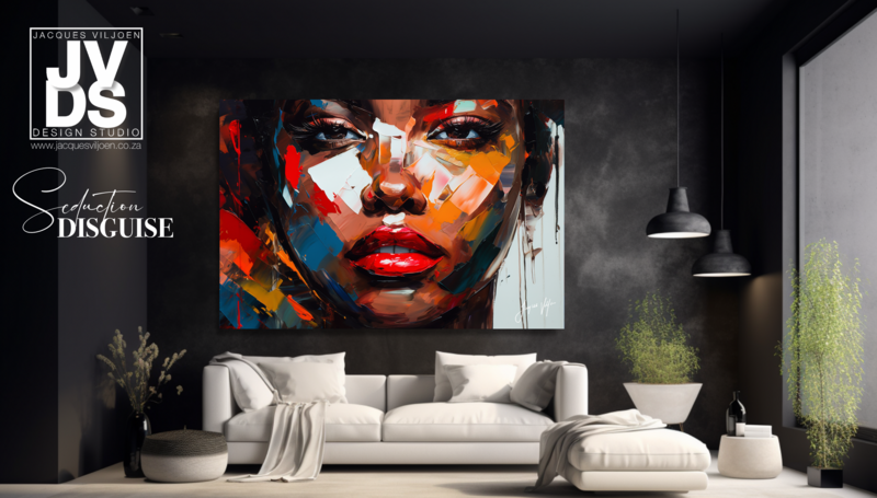 African Seduction Disguise - Abstract African Canvas Design
