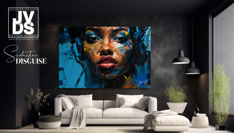 African Seduction Disguise - Abstract African Canvas Design