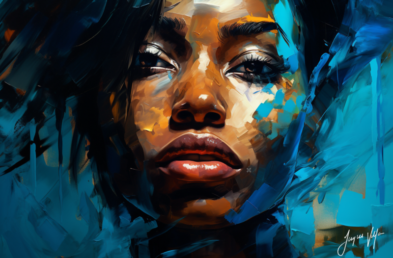 African Seduction Disguise - Abstract African Canvas Design
