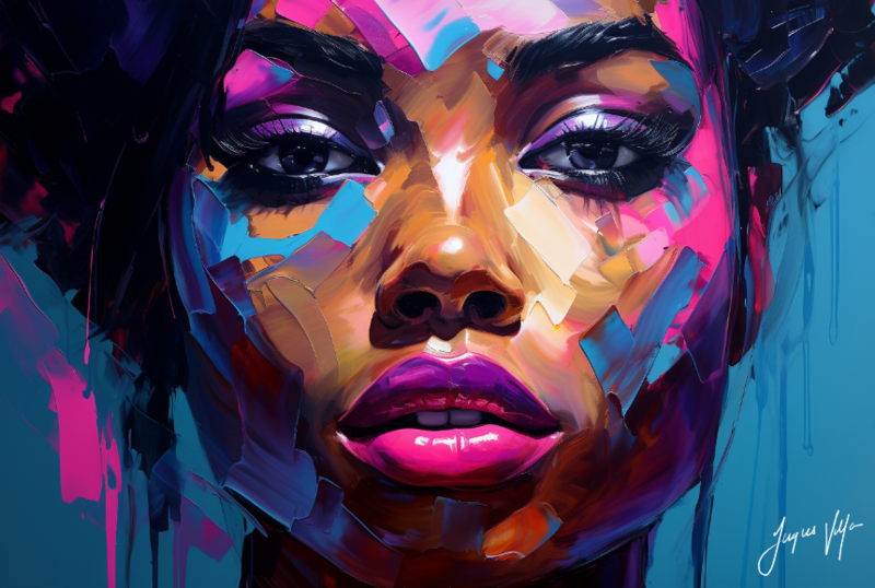 African Seduction Disguise - Abstract African Canvas Design