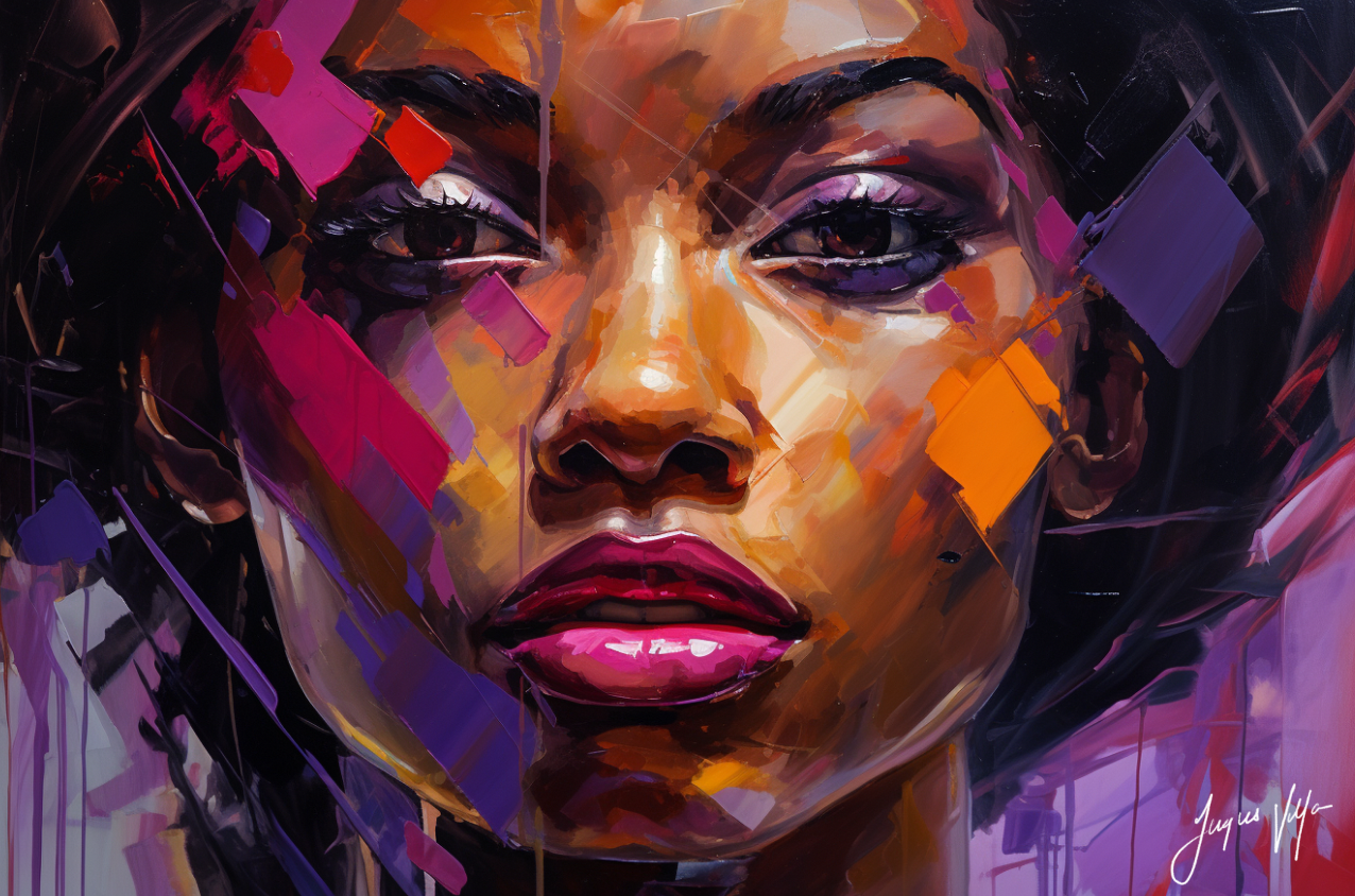 African Seduction Disguise - Abstract African Canvas Design