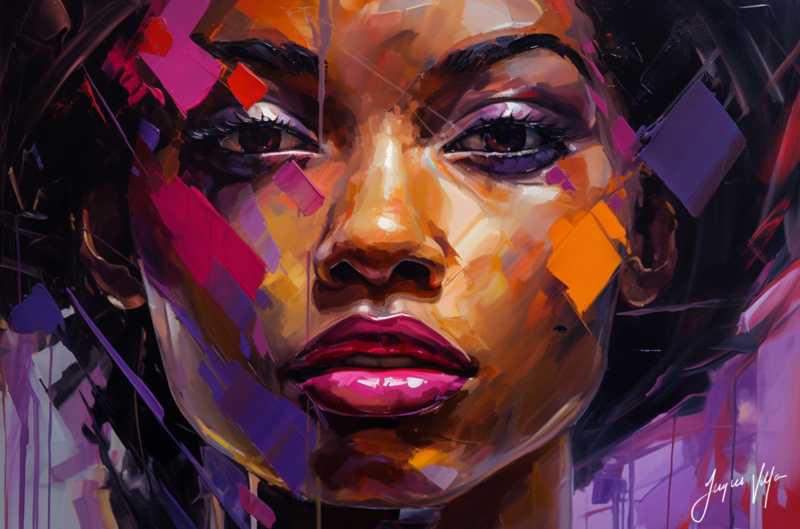 African Seduction Disguise - Abstract African Canvas Design