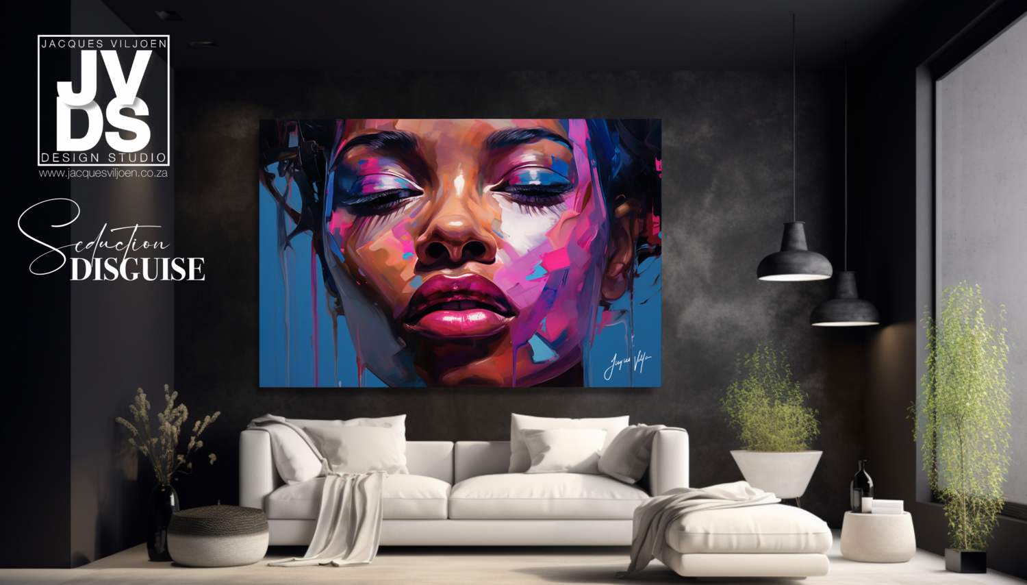 African Seduction Disguise - Abstract African Canvas Design