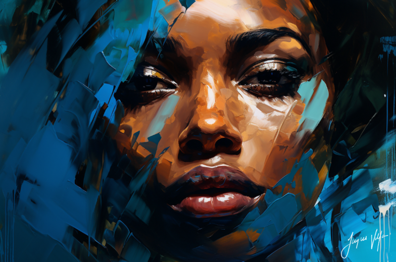 African Seduction Disguise - Abstract African Canvas Design