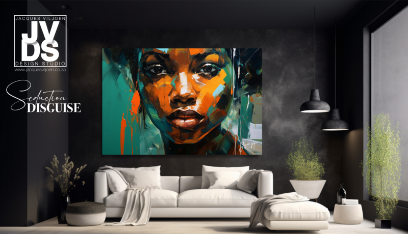 African Seduction Disguise - Abstract African Canvas Design