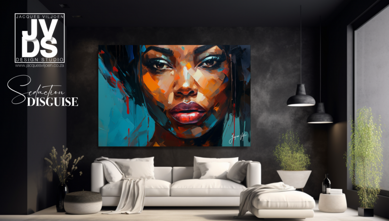 African Seduction Disguise - Abstract African Canvas Design