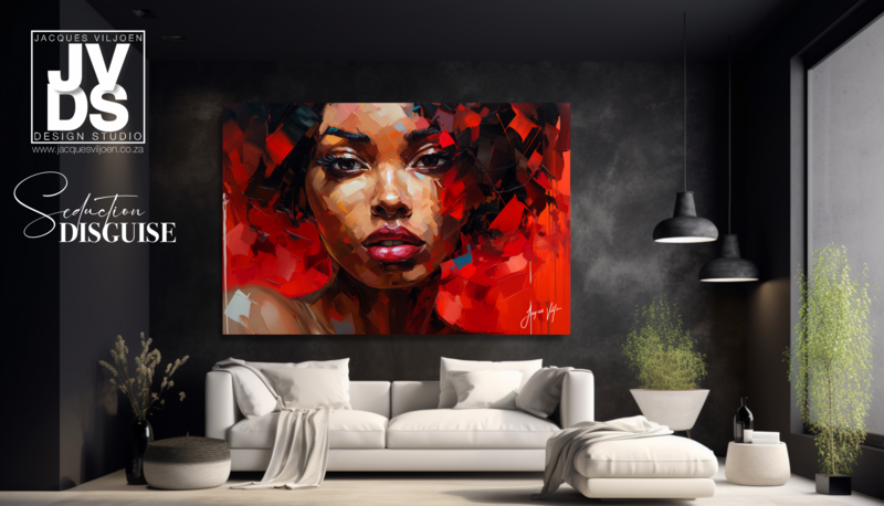 African Seduction Disguise - Abstract African Canvas Design
