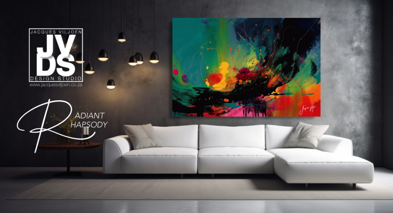 Abstract Canvas Design, The Radiant Rhapsody