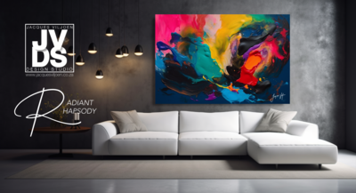 Abstract Canvas Design, The Radiant Rhapsody