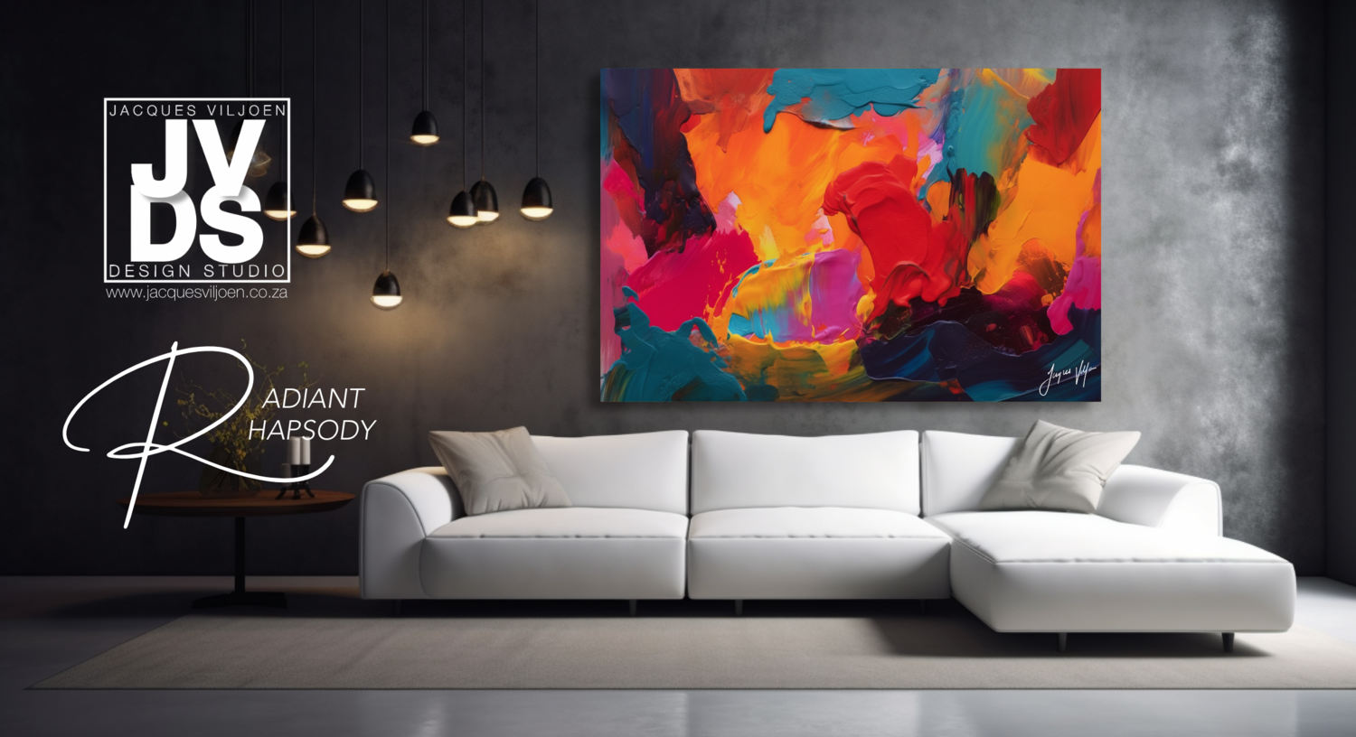 Abstract Canvas Design, The Radiant Rhapsody