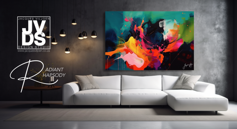 Abstract Canvas Design, The Radiant Rhapsody