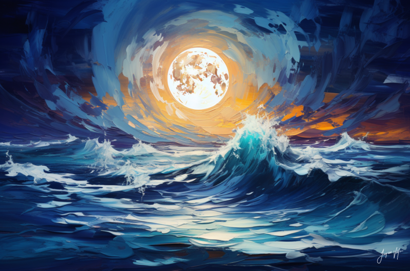 Twilight Tide - A Beach Sunset Canvas Design