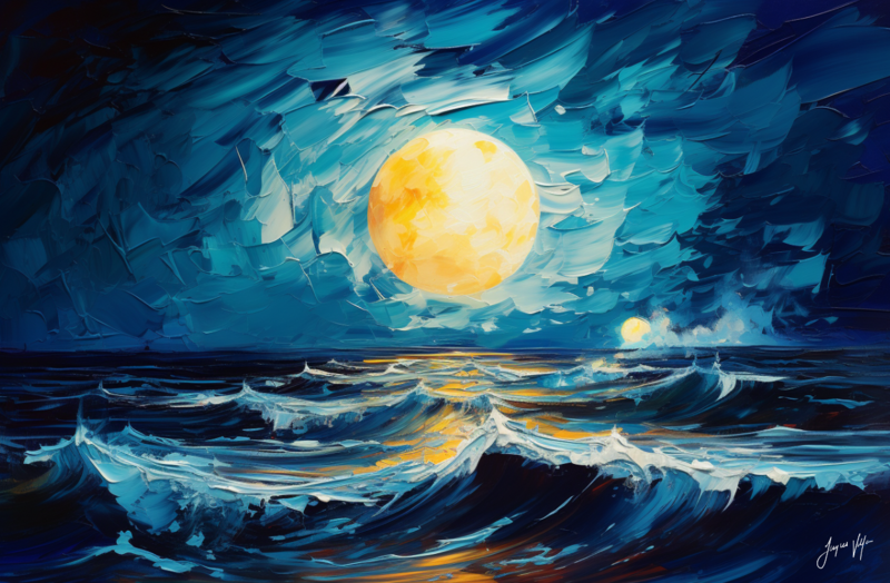 Twilight Tide - A Beach Sunset Canvas Design