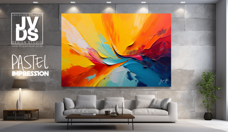 The Pastel Impression Canvas Design 