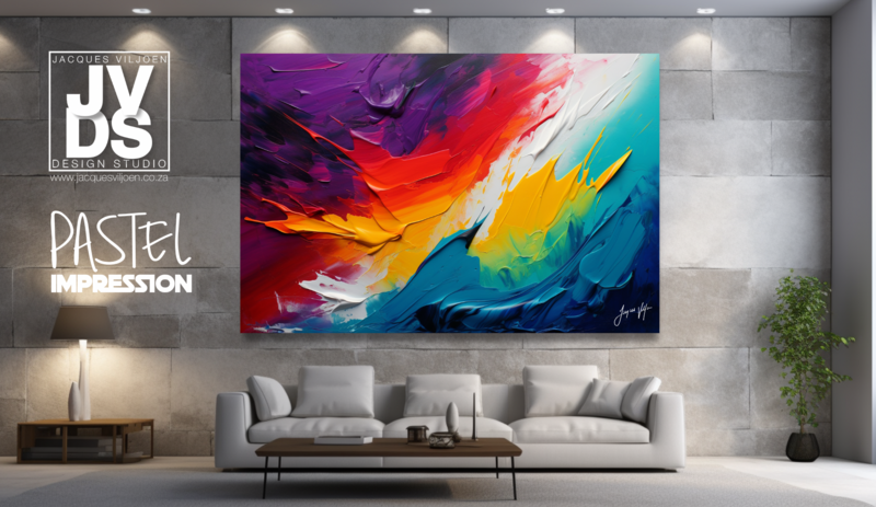 The Pastel Impression Canvas Design 