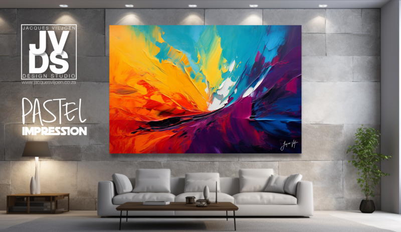 The Pastel Impression Canvas Design 