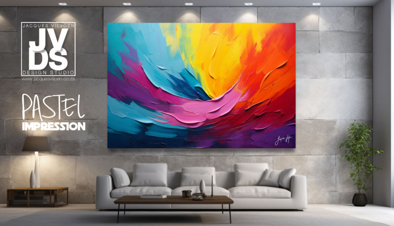 The Pastel Impression Canvas Design 