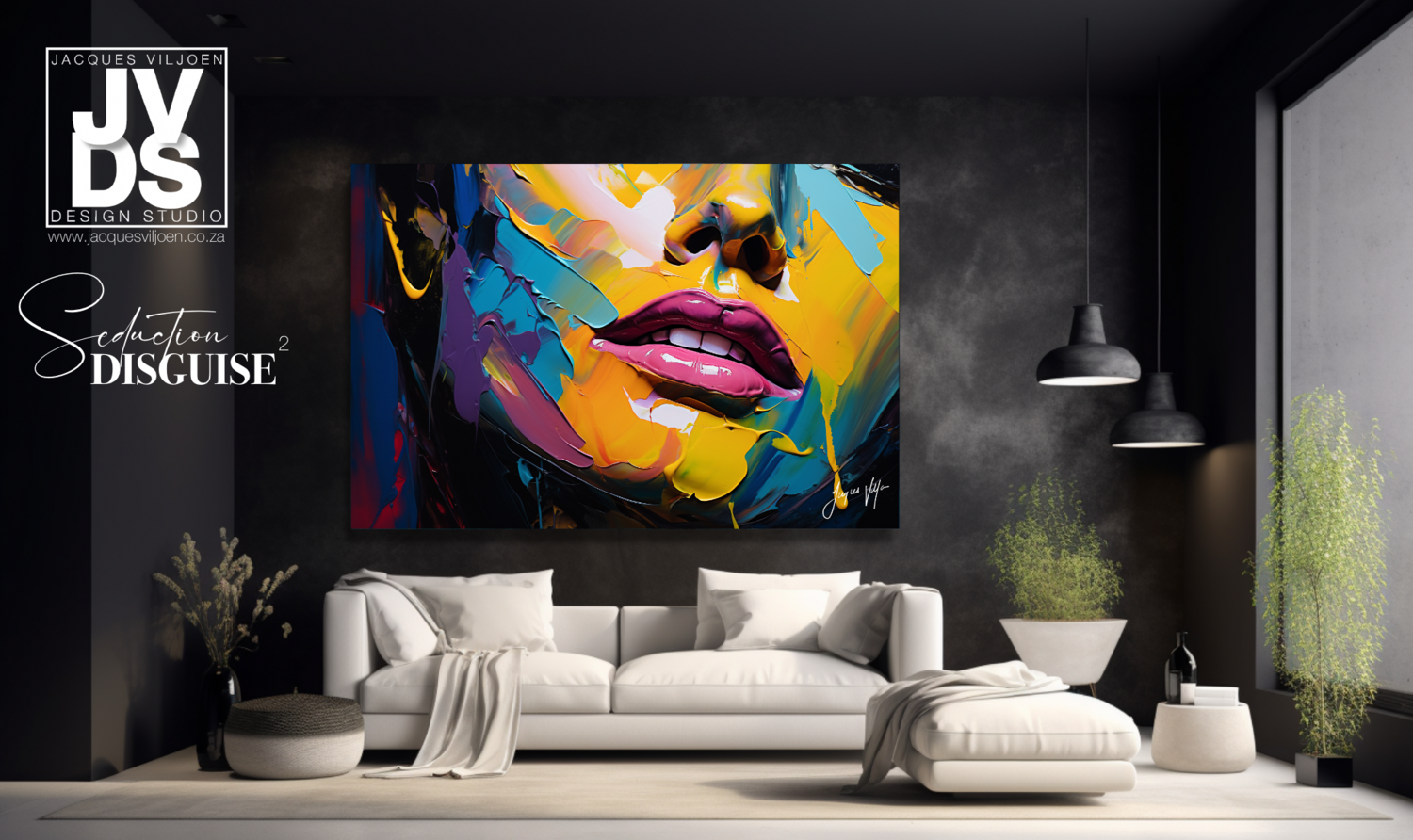 Seduction Disguise 2 - Abstract Woman Canvas Design