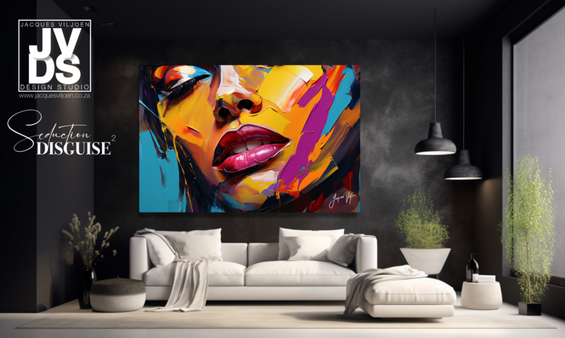 Seduction Disguise 2 - Abstract Woman Canvas Design