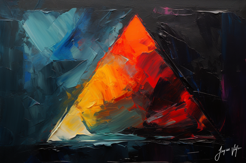 Abstract Canvas Print | Triadic Self - The Story of Body, Mind &amp; Soul