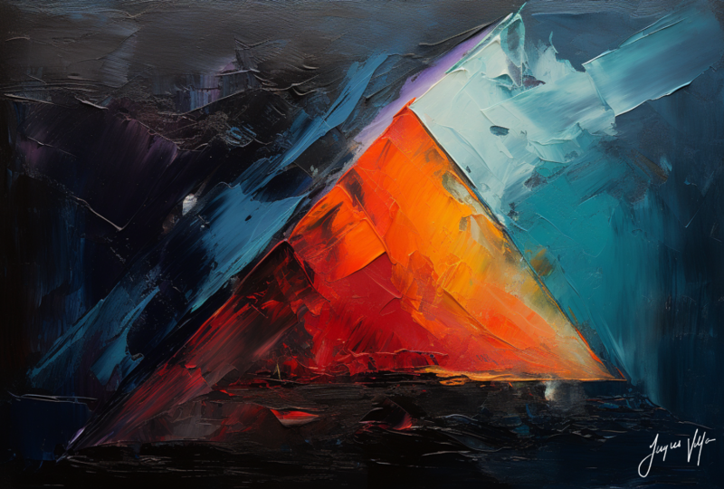 Abstract Canvas Print | Triadic Self - The Story of Body, Mind &amp; Soul