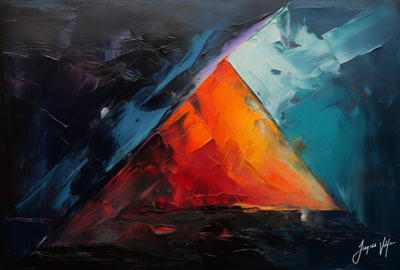 Abstract Canvas Print | Triadic Self - The Story of Body, Mind &amp; Soul