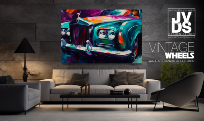 Abstract Vintage Rolls Royce Canvas Design