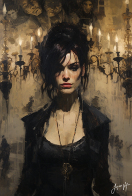 Charisma Chandelier Ladies Canvas Design