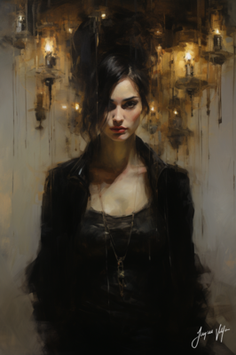 Charisma Chandelier Ladies Canvas Design