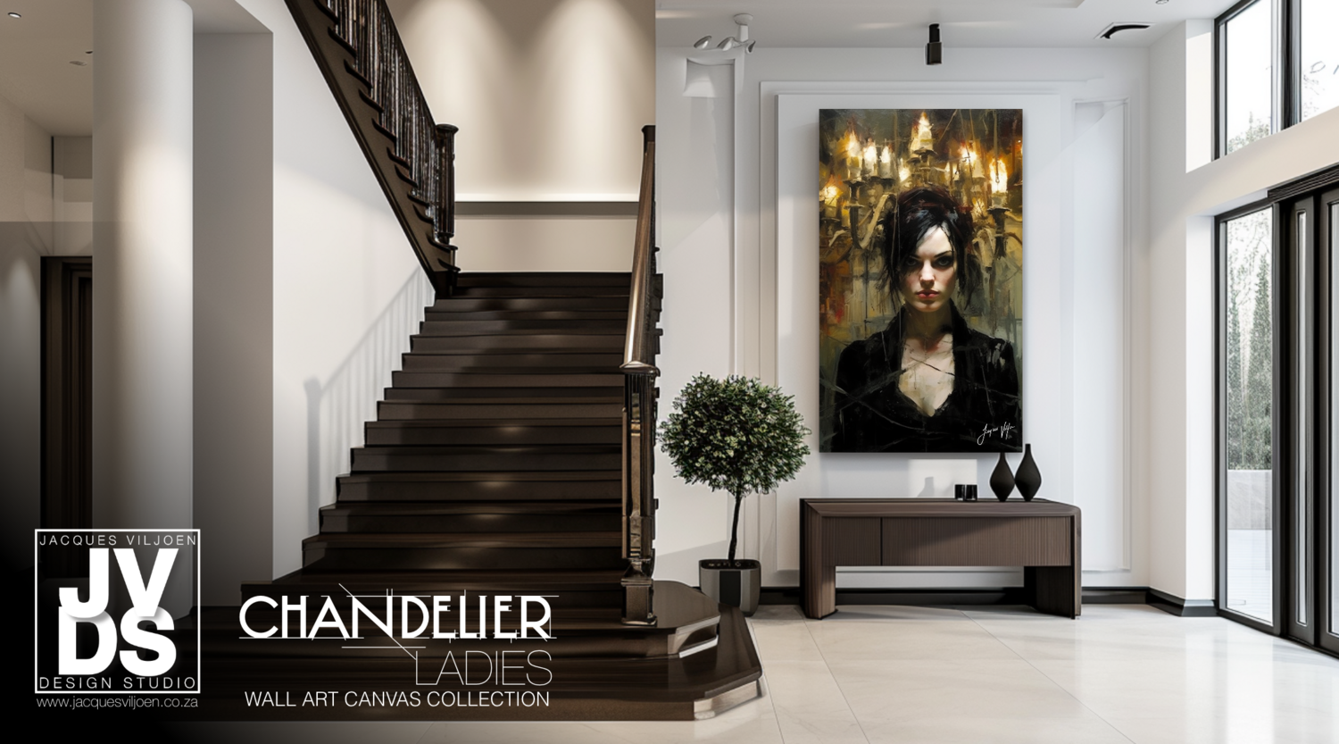Charisma Chandelier Ladies Canvas Design