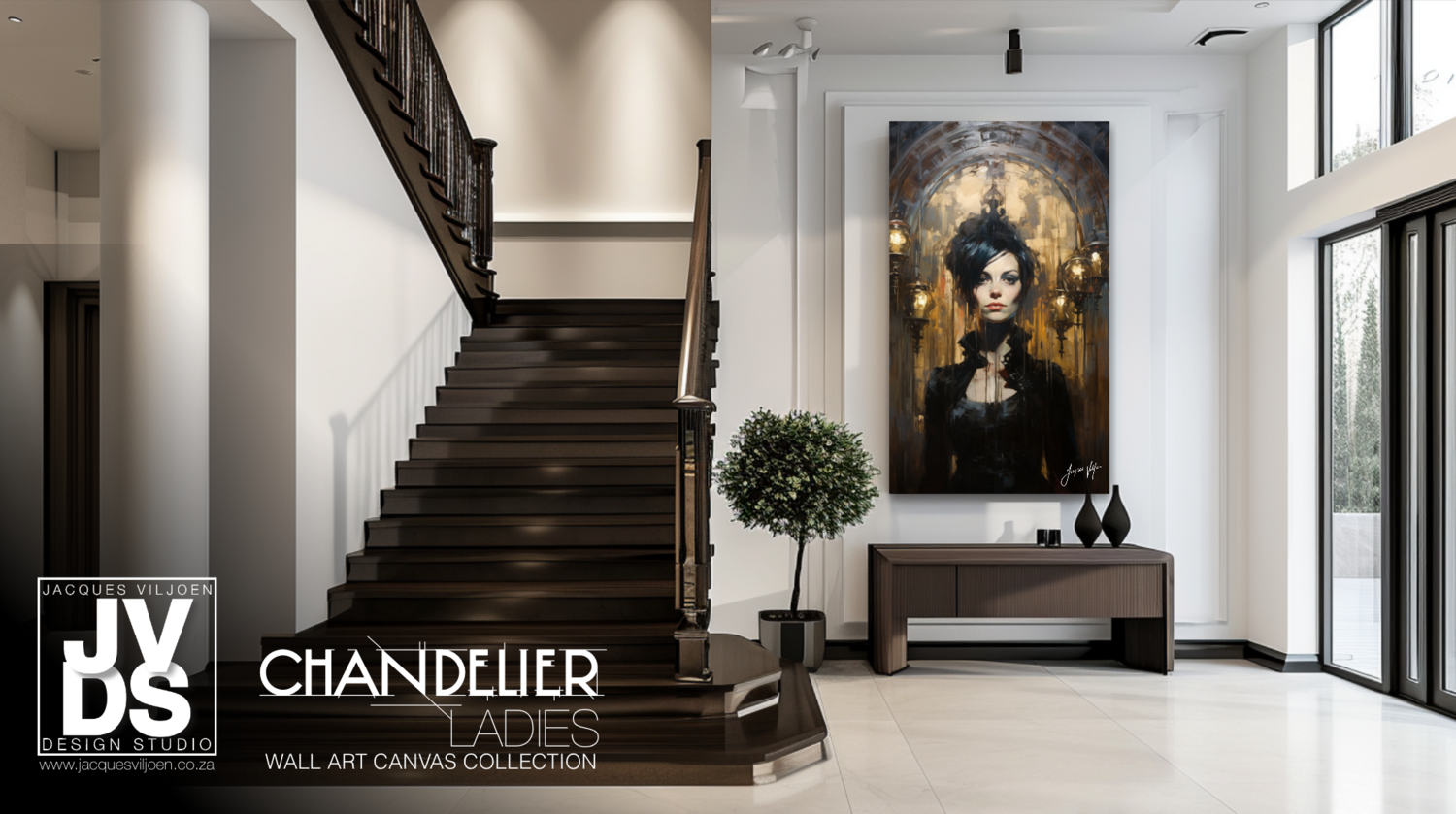 Charisma Chandelier Ladies Canvas Design