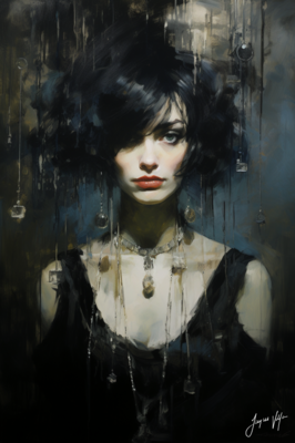 Charisma Chandelier Ladies Canvas Design