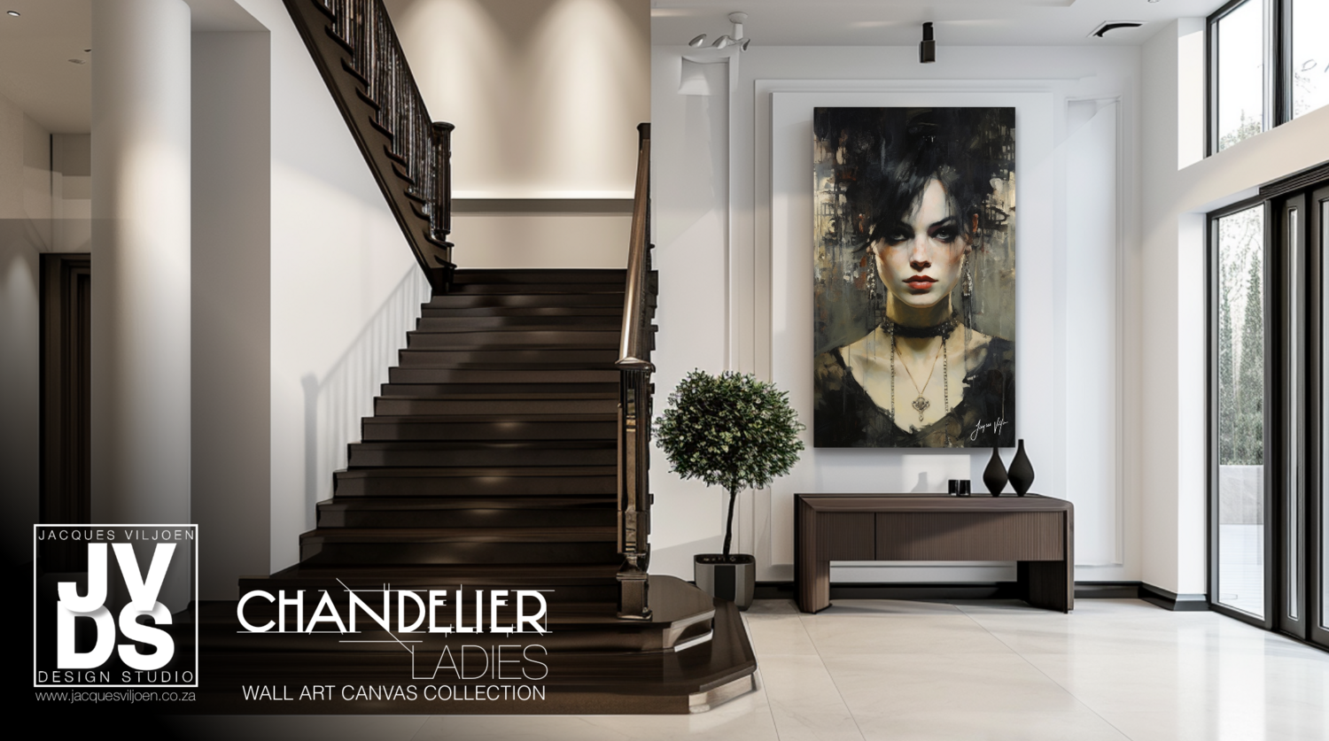 Charisma Chandelier Ladies Canvas Design