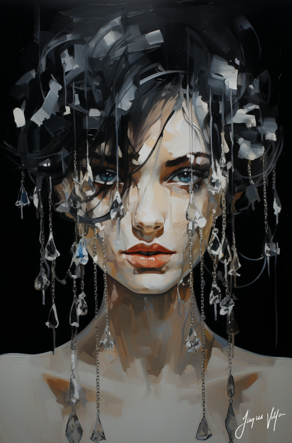 Charisma Chandelier Ladies Canvas Design