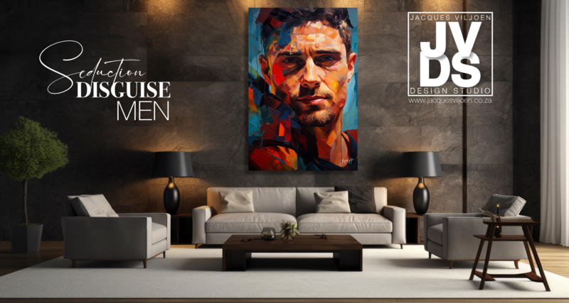 Seduction Disguise - Abstract Man Canvas Design