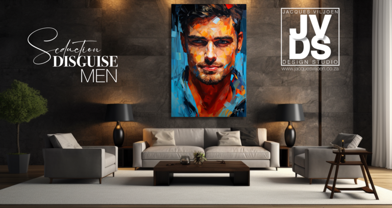 Seduction Disguise - Abstract Man Canvas Design