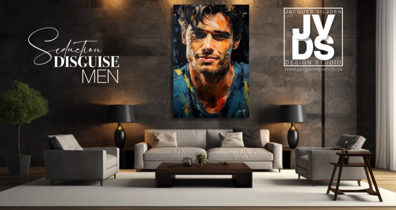 Seduction Disguise - Abstract Man Canvas Design
