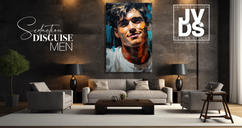 Seduction Disguise - Abstract Man Canvas Design